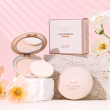 彩妆BOB丝绒轻盈薄雾粉饼 控油持久遮瑕防水防汗不脱妆定妆粉饼