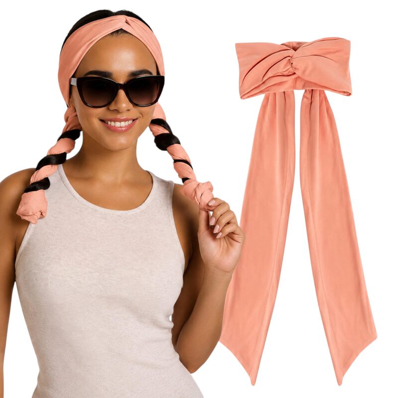New Cross-Border Style Women's Heat-Free Curling Headband That Doesn'T Damage Hair, Perfect for Lazy People to Curl Hair While Sleeping, Skin-Friendly, High-Elastic Yoga Hair Accessory