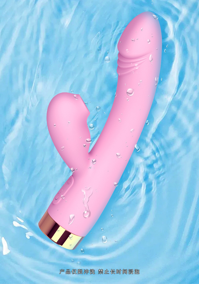 Janice Heating Vibrator, 12-Mode Suction and Vibration, Silicone and ABS, Yellow — detail image 25