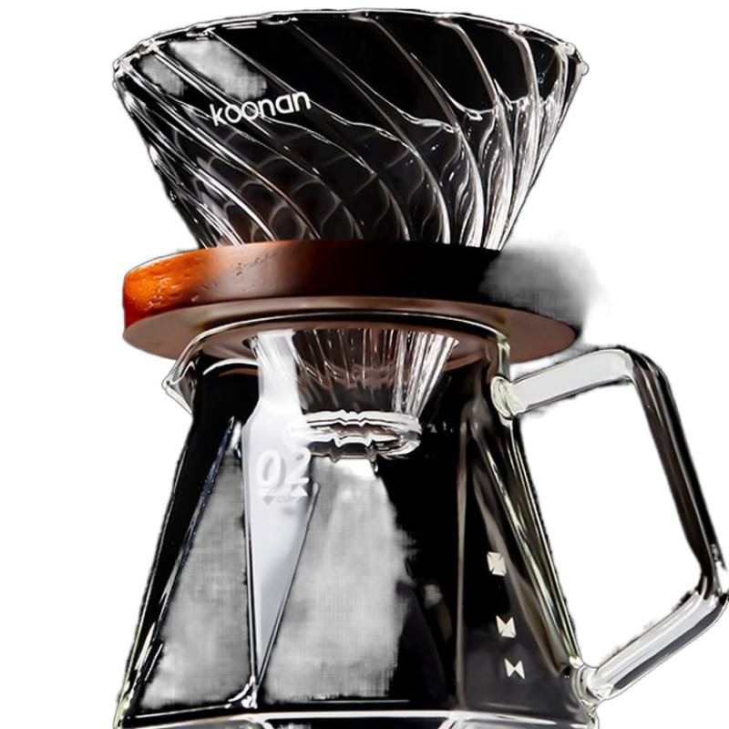 Kit de café de irrigación manual Taza de filtro de café de vidrio Kit de cafetera de irrigación manual Filtro de café Kit de cafetera de irrigación manual