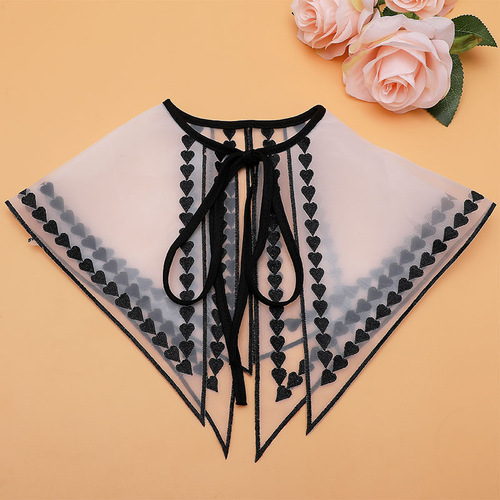 New style women's collar flower navy collar fake collar shawl decoration women's collar flower DIY creative versatile cross-border e-commerce