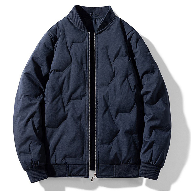 Cross-border plumón hombre invierno 2025 nueva chaqueta de béisbol cálida chaqueta de negocios casuales chaqueta hombre