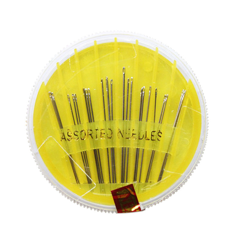 Fabricante al por mayor herramientas diy diarias en el hogar aguja de sutura manual aguja de disco aguja caja de aguja multicolor al por mayor