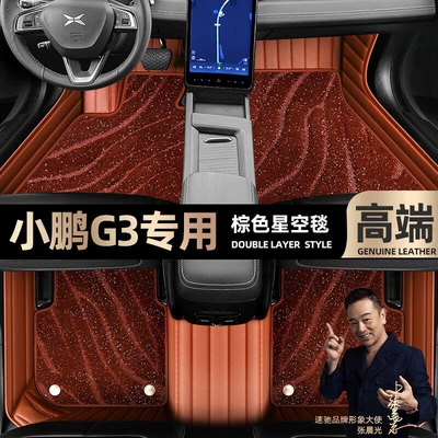 Ayaqaltılar (Kovriklər) Car Models [Black and Red Leather+ - take-a-photo-of-the-car-model-year-and-leave-a-message-brown-leather-brown-starry-sky-blanket-double-layer-model