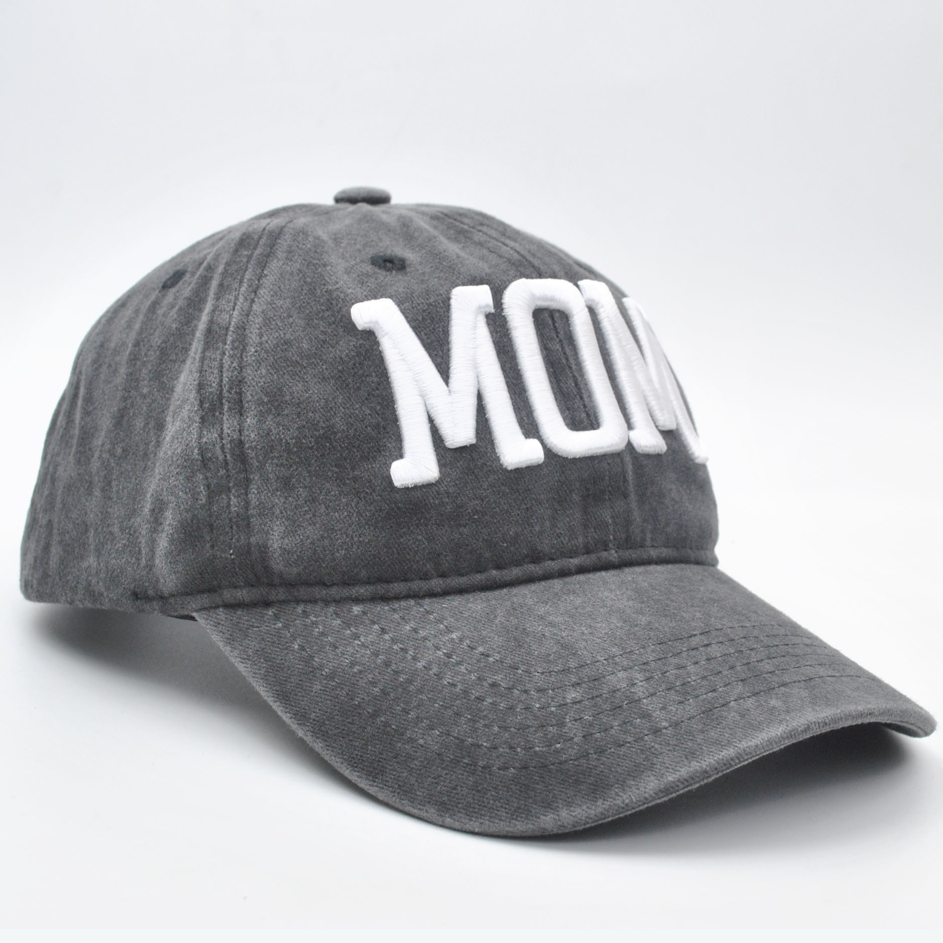 154g Weight Unisex Retro Letter Curved Eaves Baseball Cap