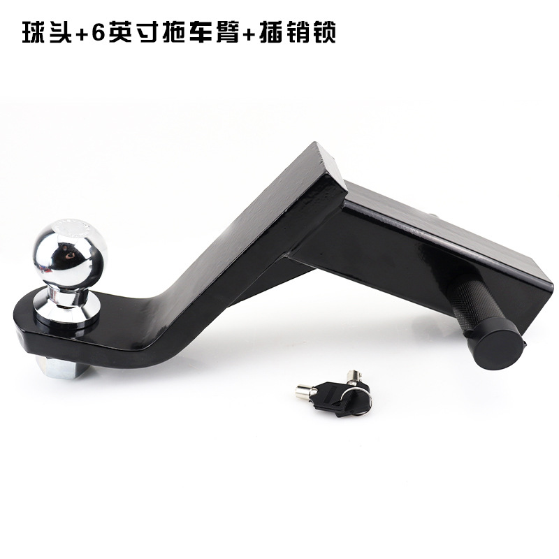 Fábrica directa de vehículos de modificación todoterreno accesorios caer 2 pulgadas 8 pulgadas brazo de remolque hueco negro rojo al por mayor