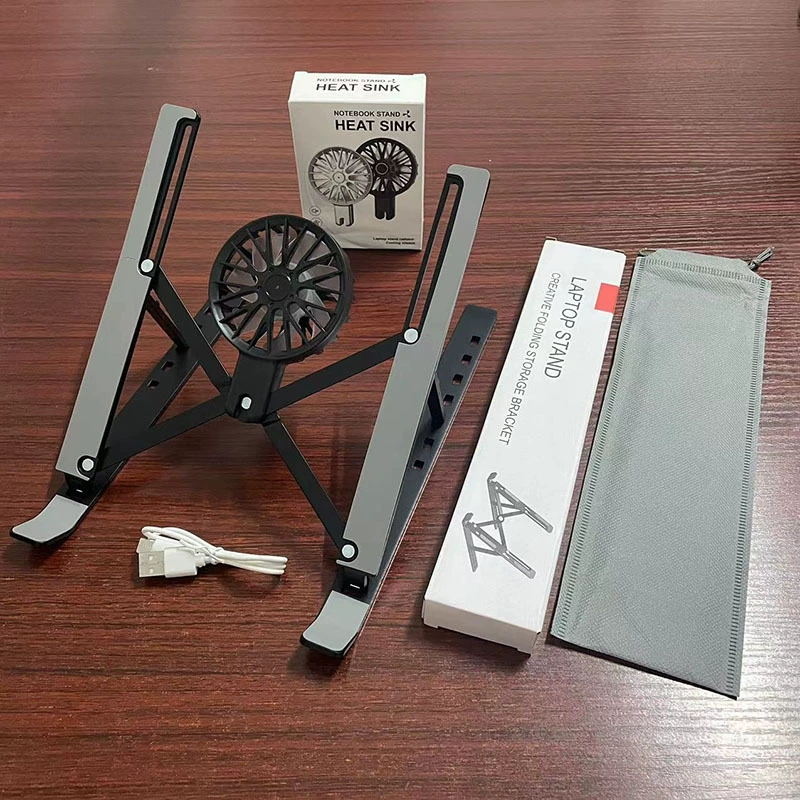 Подставка для ноутбука N3, складная регулируемая портативная подставка из алюминиевого сплава, кронштейн для охлаждающего вентилятора, настольный вертикальный