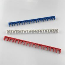 PVC排卡扣电工穿线管U型塑料固定水管16 2010位连排拼装卡子迫码