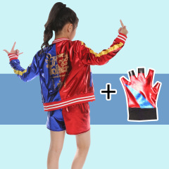 自殺チームのハリー・クラインsuicide squadの醜い女の子の子供のプリントのフルセットのコスプレ服