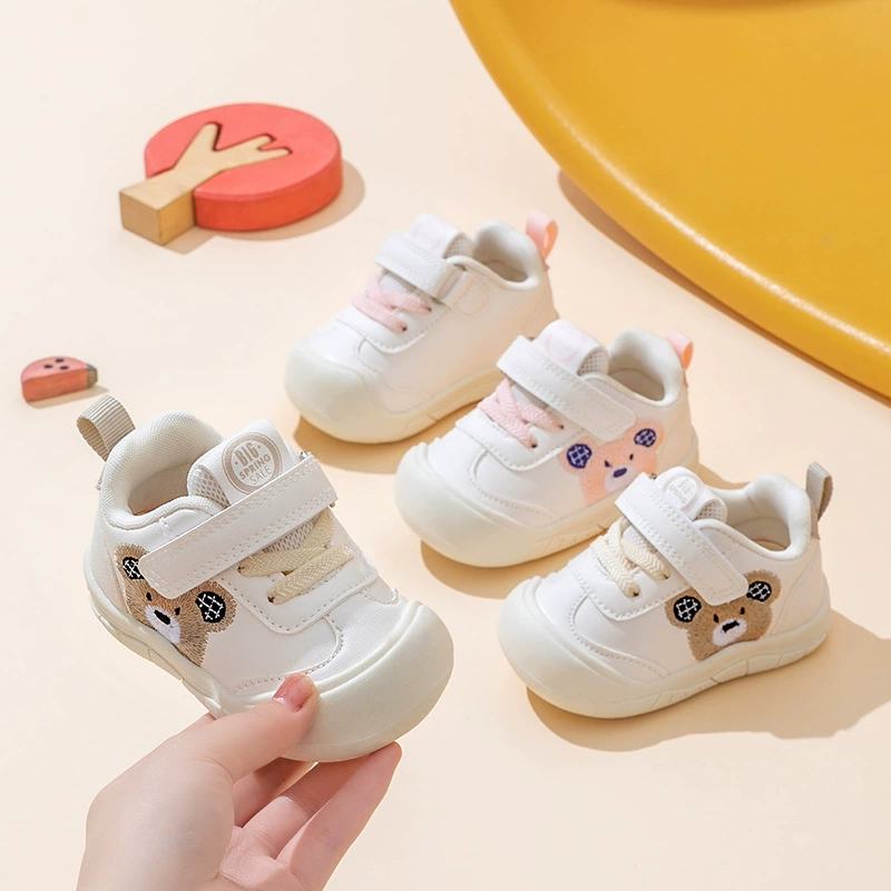 Детские кроссовки 2023 Осенняя Новая Белая обувь, женская Нескользящая повседневная обувь для досок, дышащая Детская Мужская обувь оптом