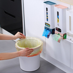 Wholesale Kitchen No-Hole Wall-Mounted Trash Bag Organizer Multifunctional Large Supermarket Plastic Bag Storage Rack