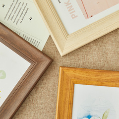 歐式木紋相框擺台7寸5 6 8 10 A4創意復古掛牆畫框影樓兒童照像框