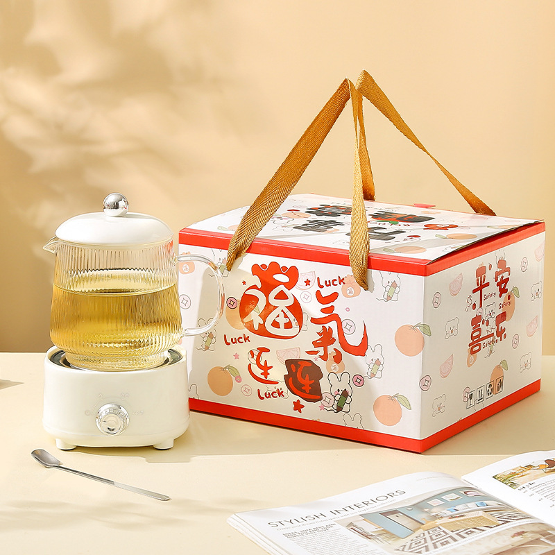 多機能養生ポットオフィス大容量養生カップ電熱カップ煮花茶湯たんぽ保温カップギフトボックス|undefined