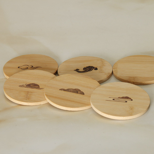 Bamboo coasters, round placemats, succulent flower pots, bamboo supports, tea coasters, DIY bamboo coasters