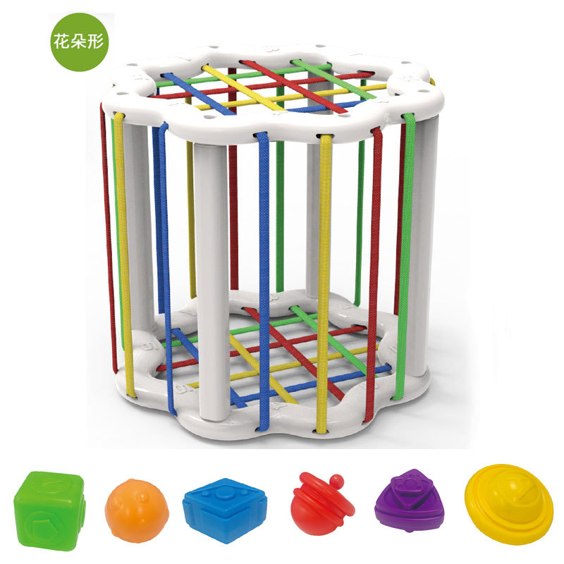 Infantil educación temprana Arco Iris selle mano sensorial entrenamiento fino bloques de construcción color iluminación cognitiva Juguetes