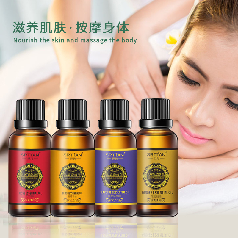 Lemon Rose Ginger Essential Oil Moisturizes Skin, Facial Massage, Body Care, Rose Facial Aromatherapy Compound