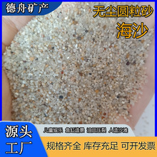 厂家批发海沙 儿童游乐场用无尘海沙 人造沙滩鱼缸造景用圆粒砂