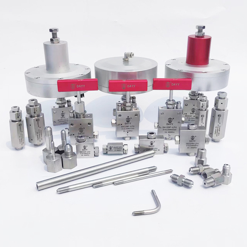 气控针型阀-厂家直供 DA40AF-HF4-NC常闭气动针阀 高压气控截止阀