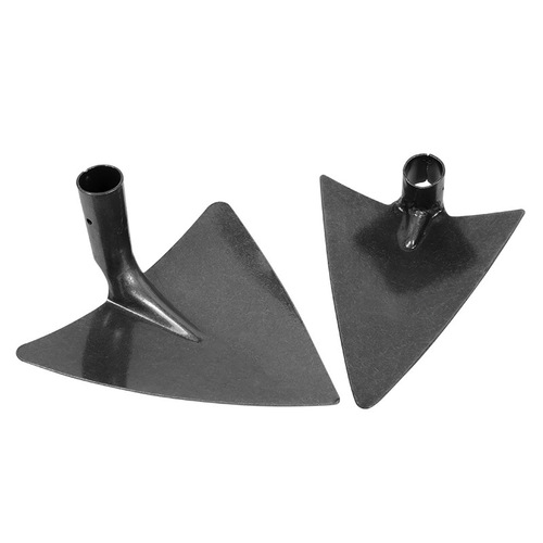 Triangle Hoe Original Color Triangle Manganese Steel Trenching Tool Large Pointed Hoe Agricultural Cultivating Land Development Tool