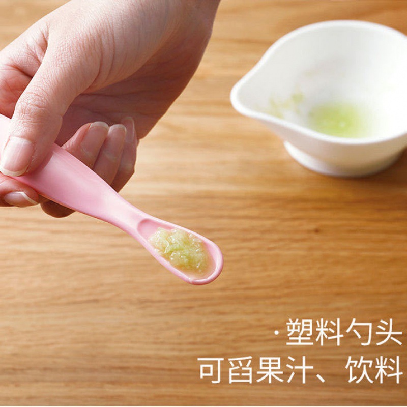 baby Bowl spoon suit Newborn Auxiliary bowl baby Grinding bowls silica gel Soft spoon Rice paste tableware Boiled