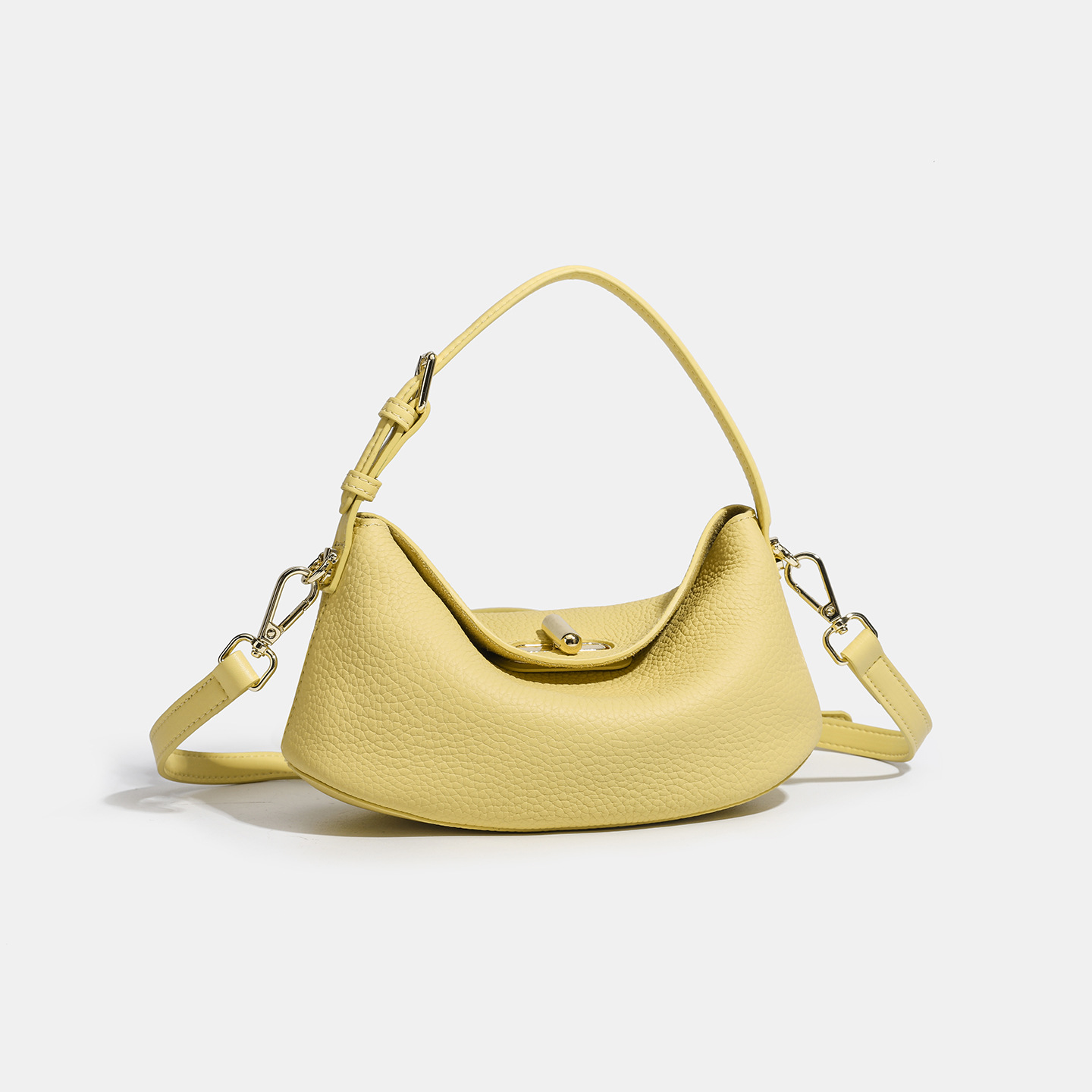 2025 Spring/Summer New Universal Leather Fashion First Layer Cowhide Minimalist High-End Shoulder Bag Handbag - Thumbnail 6