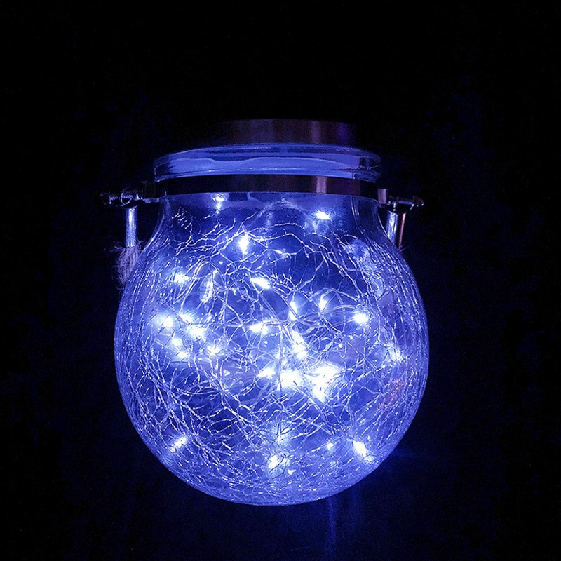 Garden Solar Sunlight Can Light 2025 New Park Courtyard Balcony Decoration Solar Crack Can Light Wholesale
