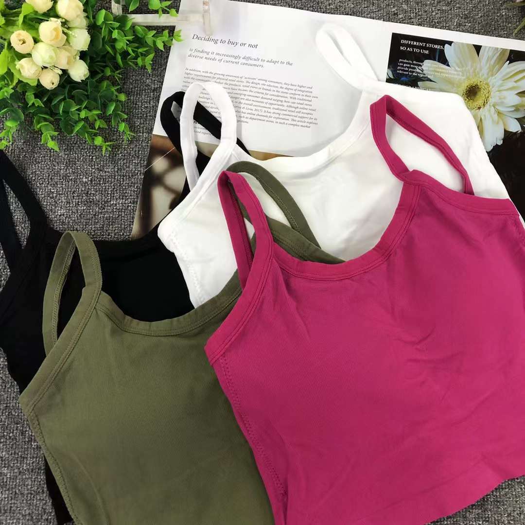 Nuevo chaleco sin costuras de alta elasticidad de alta calidad de dama sin anillo de acero bra de yoga ropa interior deportiva mujer al por mayor