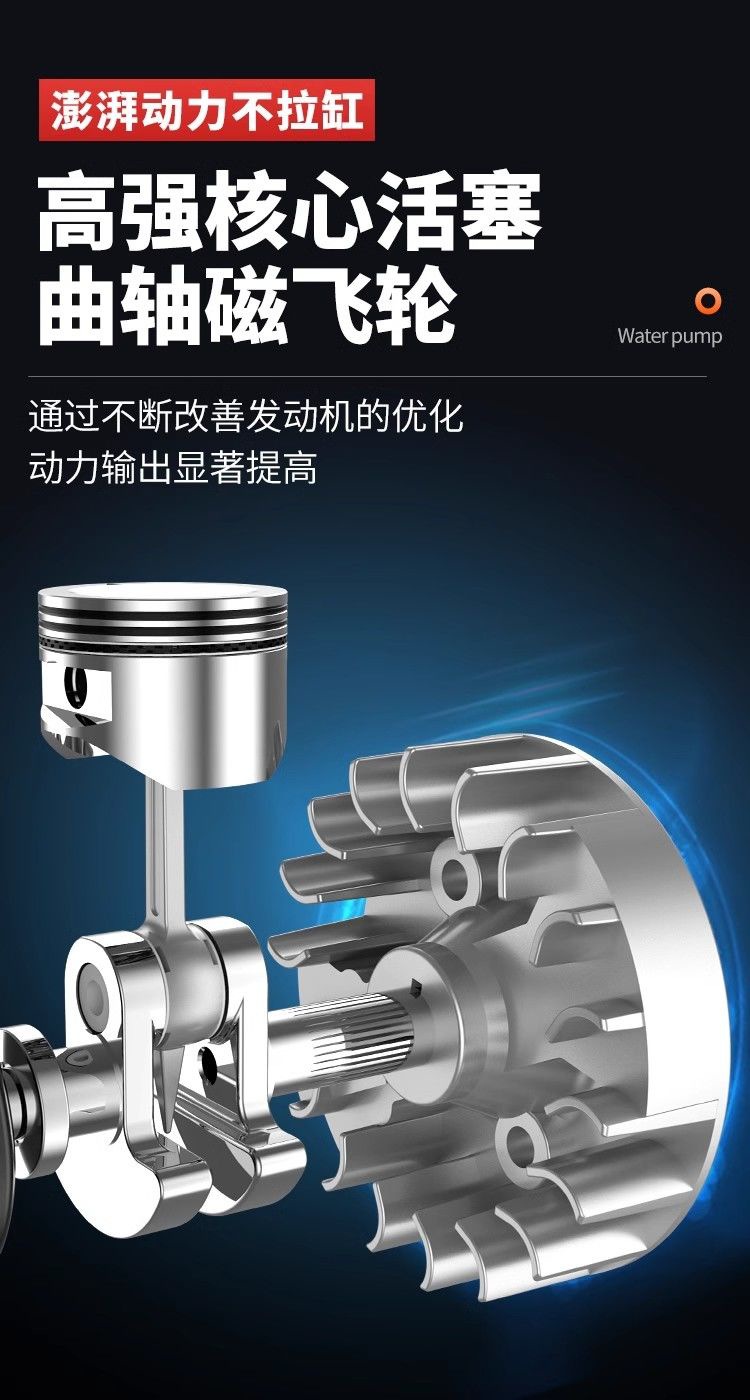 Imported Four-Stroke Gasoline Water Pump, Gasoline Pump, Irrigation, Agricultural Four-Stroke Lift, Small Watering