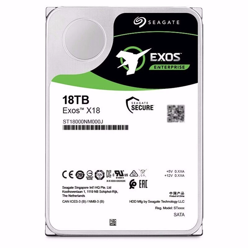 Серия Galaxy EXOS X18 18ТБ 256МБ 7200 об/мин корпоративный жесткий диск (ST18000NM000J)