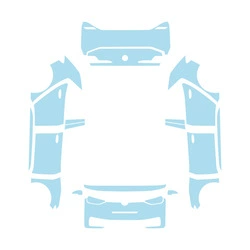 24-26 Models Volkswagen Id.3 Invisible Car Cover Tpu Pre-Cut Paint Protection Film Anti-Scratch (Car paint protective film) - transparent-tpu-24-26-models-volkswagen-id3