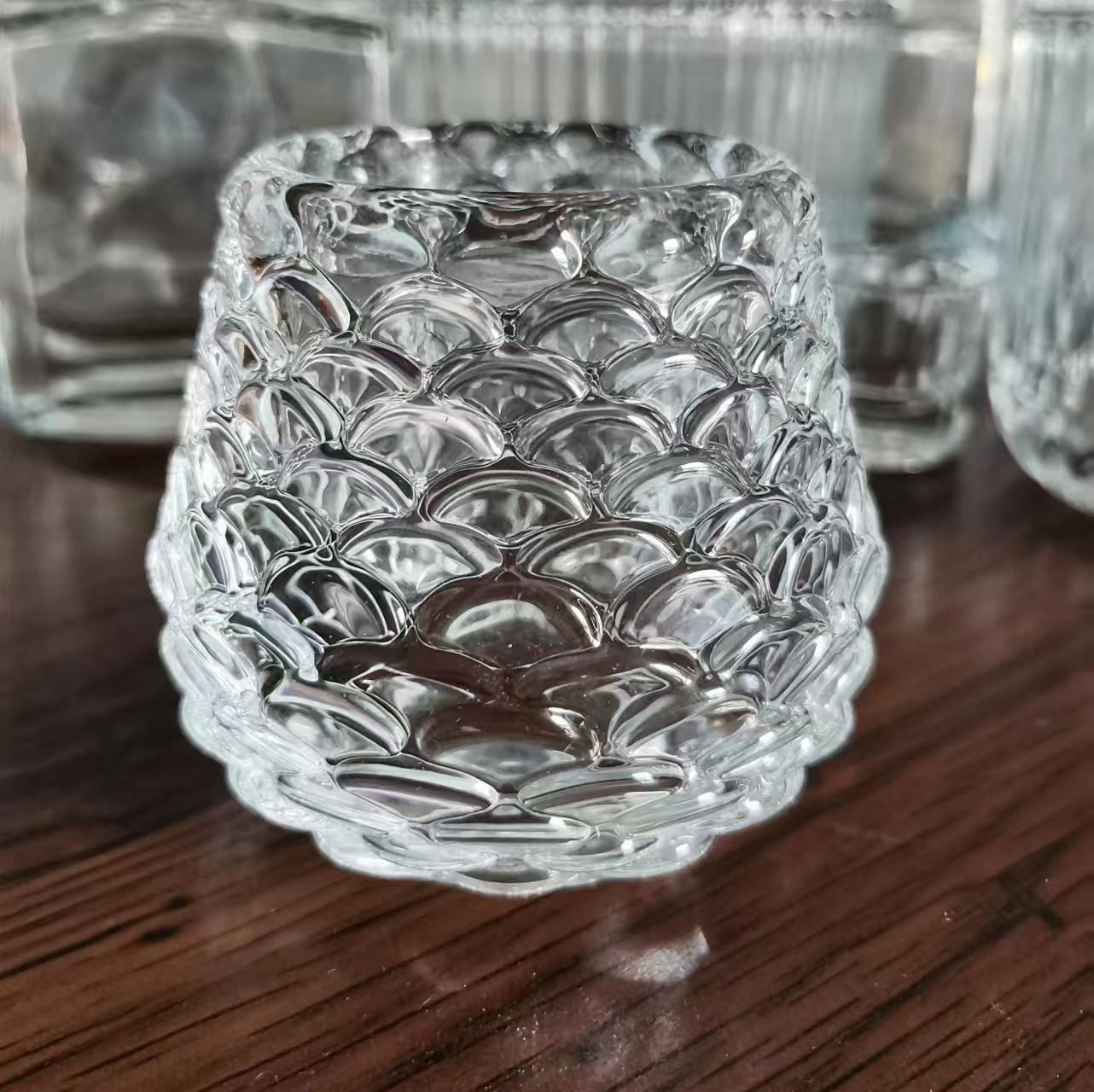 Hogar minimalista moderno europeo taza de velas romántica cena de vela vela contenedor de vela de incienso