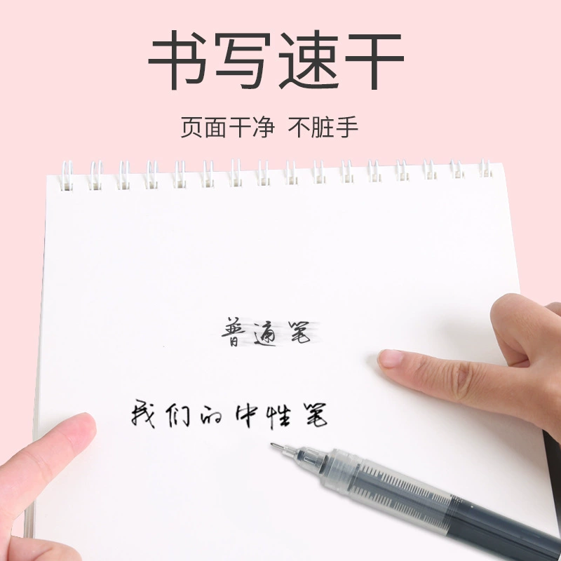 Rollerball capacious quick dry rollerball pen for students, 0.5mm