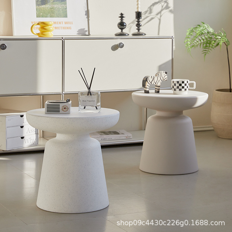 Nordic Simple Mushroom Coffee Table Ins Style Small Apartment Household Balcony Round Table High Color Value Plastic Side Table