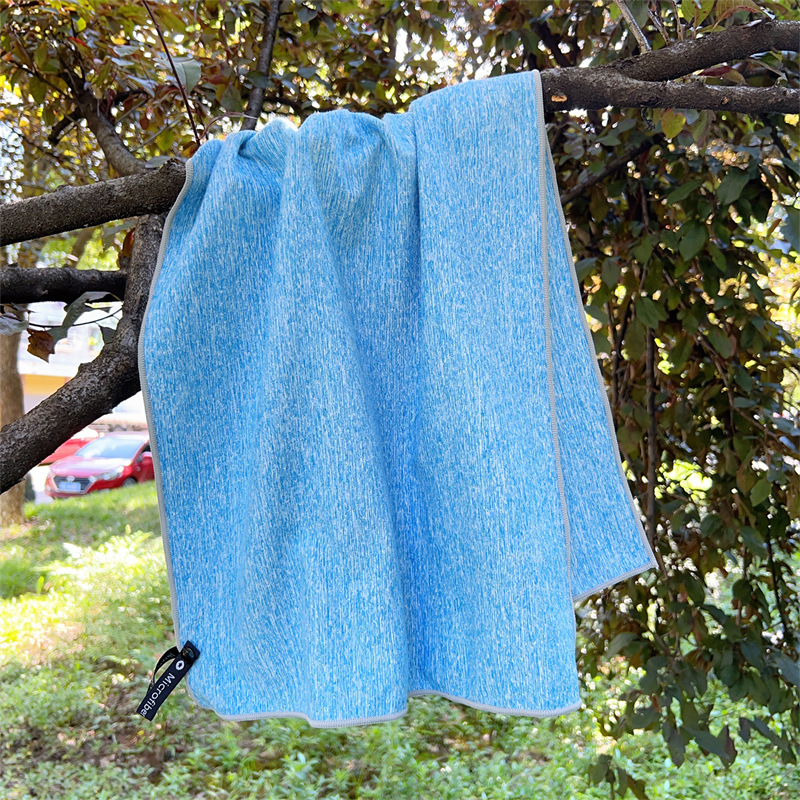 Serviette de sport double face en microfibre cationique à séchage rapide pour essuyer la transpiration en extérieur_voghion.com