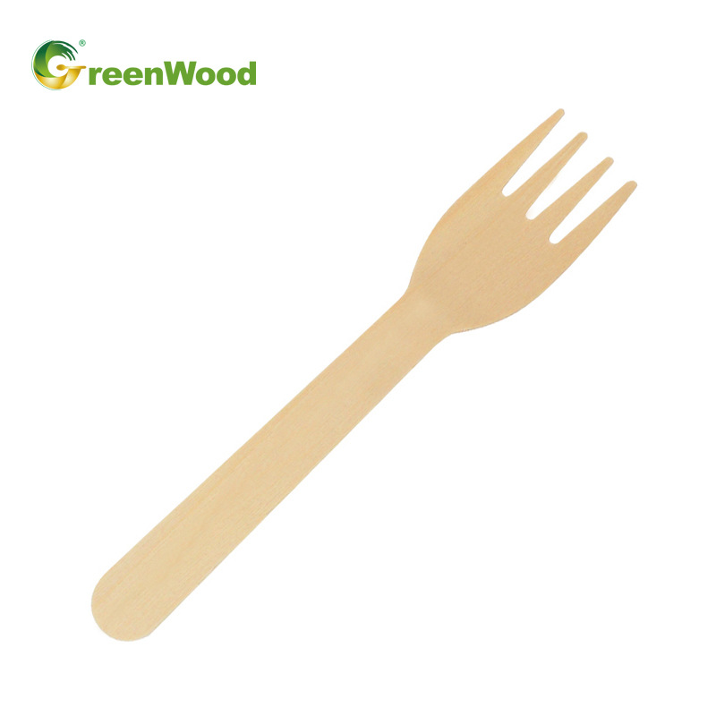 Personalizado biodegradable ecológico tenedor de madera cuchara de madera tenedor de madera cuchara de abedul fuente de cubiertos fabricantes