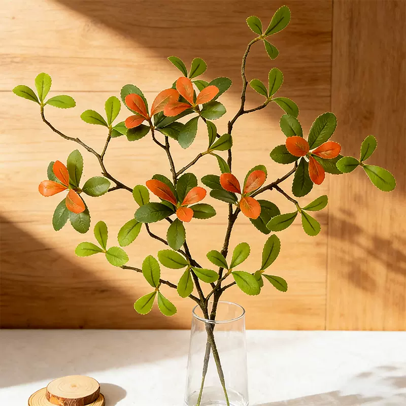 仿真海岛春绿植假海岛春装饰插花摆件海岛春花叶婚庆新年摄影道具