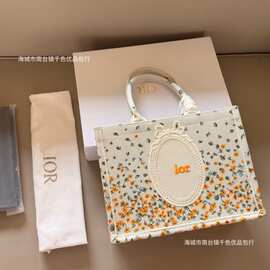 D家新刺绣款帆布包大容量手提包复古斜挎包手拿包托特包外贸辽宁