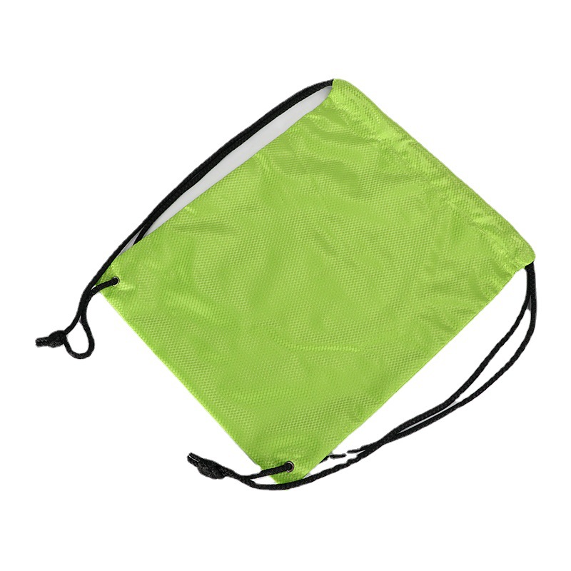 Venta al por mayor de poliéster en blanco 210D bolsa de cordón bolsa de zapatos de juguete bolsa de almacenamiento con cordón imprimible