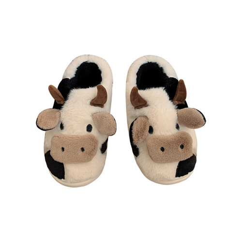 Women's New Winter Cute Indoor Home Thick Soled Fleece Postpartum Slippers