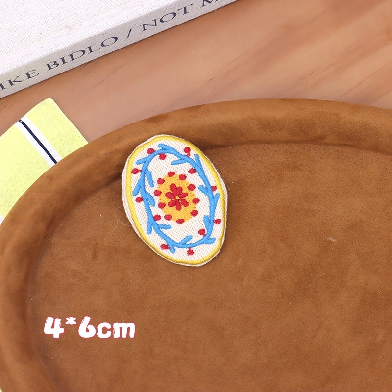 布アート日本と韓国の文学森ガールスタイルの小さな花布ブローチかわいい多用途絶妙な刺繍キャンバスバッグ衣類アクセサリー|undefined