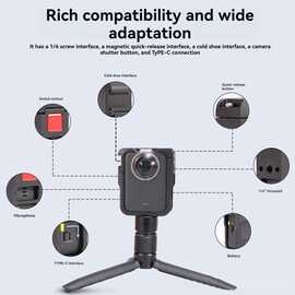 1个 颜色：图片色 材质：铝合金 适用于大疆Osmo360兔笼运动相机