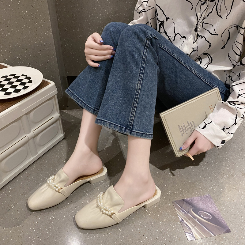 Baotou half slippers women's outer wear...