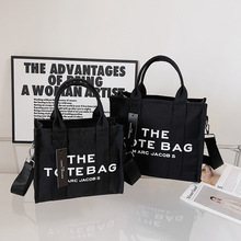 Tote bags 2022新款小眾設計個性創意帆布包女百搭大容量手提斜挎