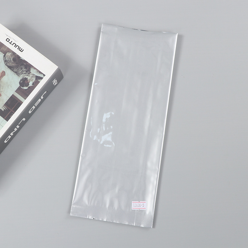 Spot bolsa de papel kraft con ventana transparente bolsa de embalaje de alimentos autosellada autoportante bolsa de té sellada de ocho lados fácil de rasgar