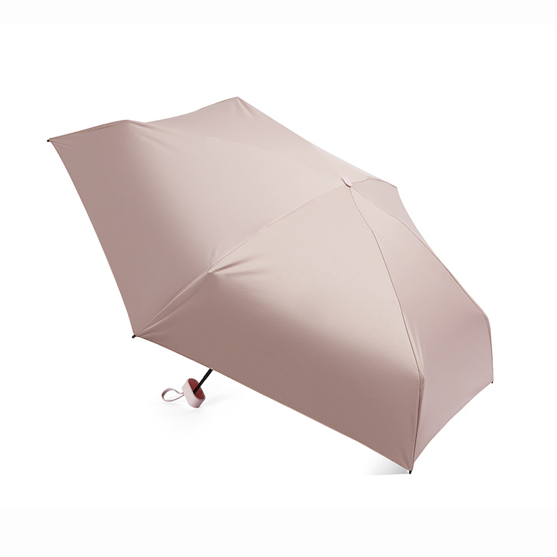 60% 접기 카드 우산-산호 가루