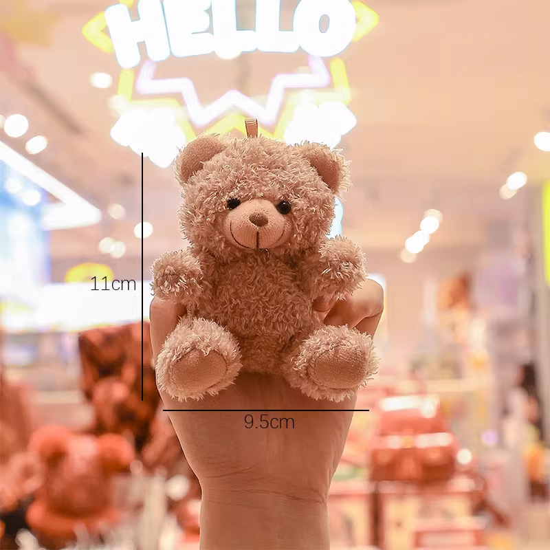 Juguetes de peluche trajes suéter osos colgante llavero adorable Teddy Bear bolso colgante pequeño regalo