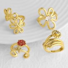 AS�Ʒϣ���羳���N�����_�ڽ�ָ�~�18k��õ�廨�U��ָ�hrik84