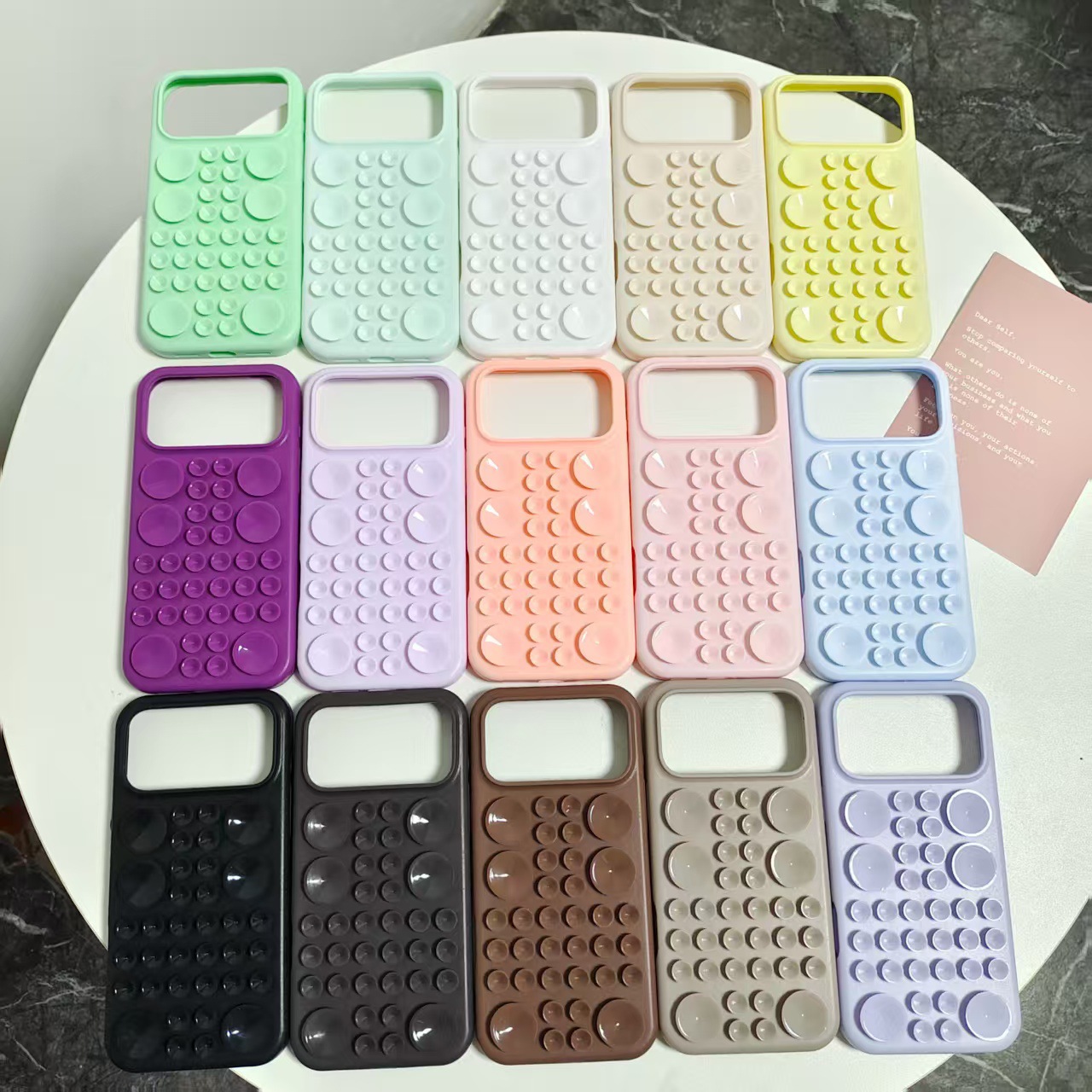 Niche Oversized Suction Cup Silicone Mobile Phone Case Suitable for Iphone1716Promax Candy Pure Color Protective Cover