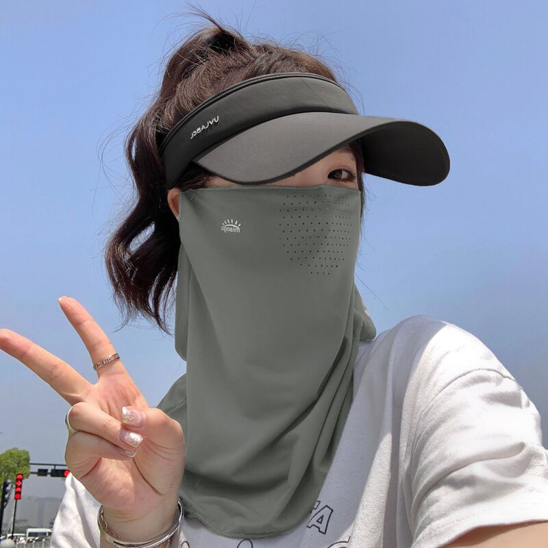 アイスシルク日焼け止めマスクフルフェイス抗UVマスク日焼け止め首カバーサイクリングマスク男性と女性の夏の日焼け止めフェイスマスク|undefined