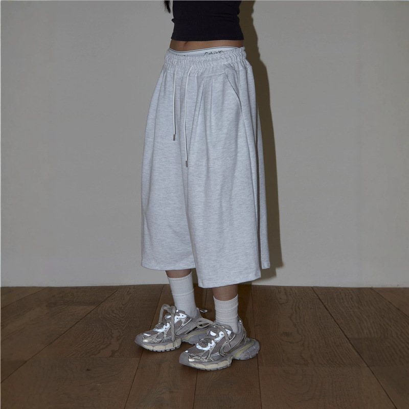 Summer New Style Loose Casual Cropped Pants Korean Style Relaxed Fit Trendy Couple Pants Unisex Pants Summer New Style Loose Casual Cropped Pants Korean Style Relaxed Fit Trendy Couple Pants Unisex Pants